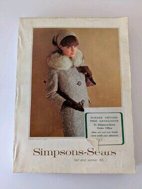 1965 Simpsons‑Sears Fall and Winter Catalog Vancouver 6 Canadian Edition Vintage